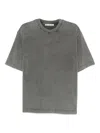 Acne Studios Grey Cotton T-shirt In Gray
