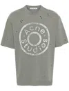 Acne Studios Cotton Logo T-shirt In Green