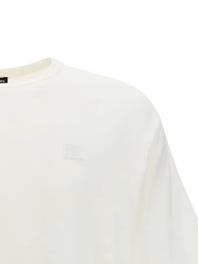 Acne Studios Logo Cotton T-shirt In White