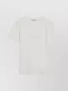 Acne Studios Logo Crew Neck T-shirt Short Sleeves In White