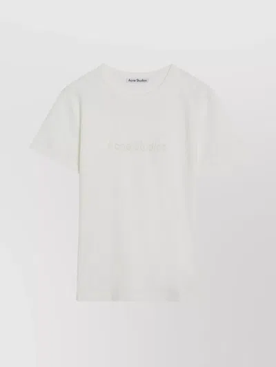 ACNE STUDIOS LOGO CREW NECK T-SHIRT SHORT SLEEVES