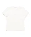 Acne Studios Logo Debossed Crewneck T-shirt In White