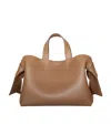 Acne Studios Logo-debossed Leather Tote Bag In Brown