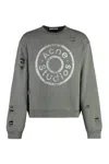 Acne Studios Logo Detail Cotton Sweatshirt In Green