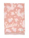 Acne Studios Logo-detail Scarf In Pink