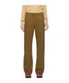 Acne Studios Logo Details Sweatpants In Brown