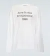 Acne Studios Edden 1996 Long Sleeve T-shirt In Dusty White