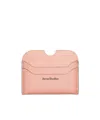 Acne Studios Leather Card Holder In Nude