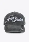 Acne Studios Carliy Tourist Logo Cap In Black