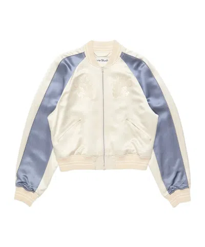 ACNE STUDIOS LOGO-EMBROIDERED BOMBER JACKET