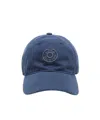 Acne Studios Logo-embroidered Cap In Blue