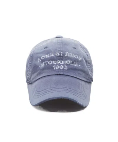 Acne Studios Logo Embroidered Cap In Orange