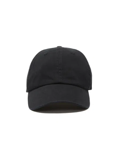 Acne Studios Logo-embroidered Cotton Cap In Black