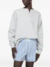 Acne Studios Logo-embroidered Sweatshirt In Gray