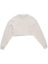 Acne Studios Logo-embroidered Sweatshirt In Grey