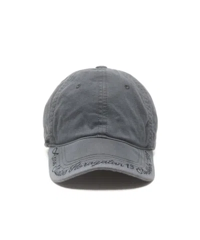 Acne Studios Logo Hat In Blue
