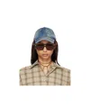 Acne Studios Embroidered Logo Cap In Blue