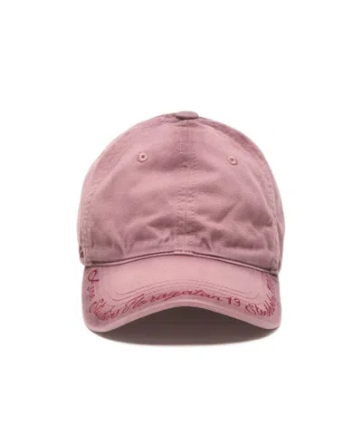 Acne Studios Logo Hat In Pink