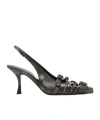 Acne Studios Logo High-heeled Sandals In Black