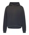 Acne Studios Logo Hooded Sweater In Black