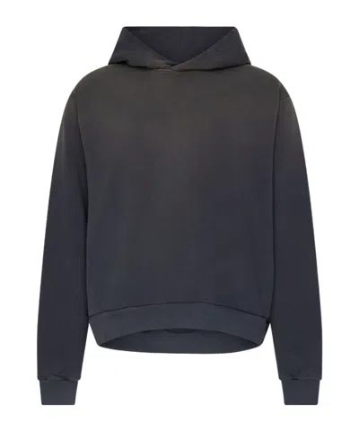 Acne Studios Logo Hooded Sweater In Black