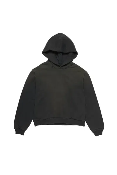 Acne Studios Logo Hooded Sweater In Black