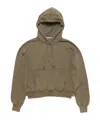 Acne Studios Hoodie Blurred Logo In Brown