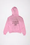 Acne Studios Logo Hooded Sweater In Cotton Candy Pink