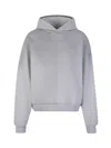 Acne Studios Melange Hoodie Logo Ci0159co R 92h In Gray