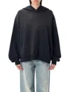 Acne Studios Black Printed Hoodie