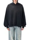 Acne Studios Black Logo Hoodie In Black