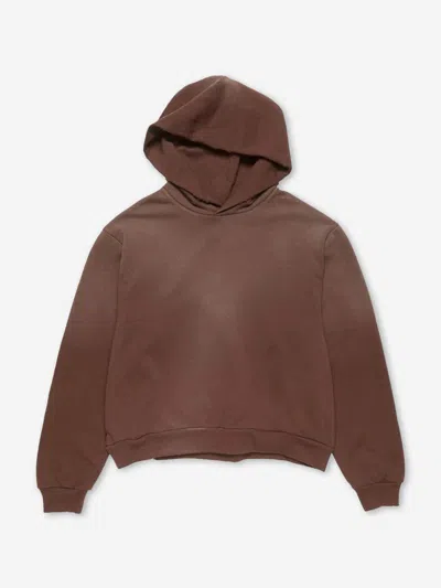 Acne Studios Logo Hooded Sweater Chocolate Men In Brown