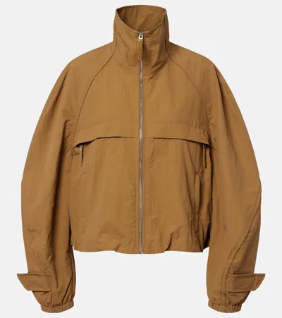 Acne Studios Logo Jacket In Brown