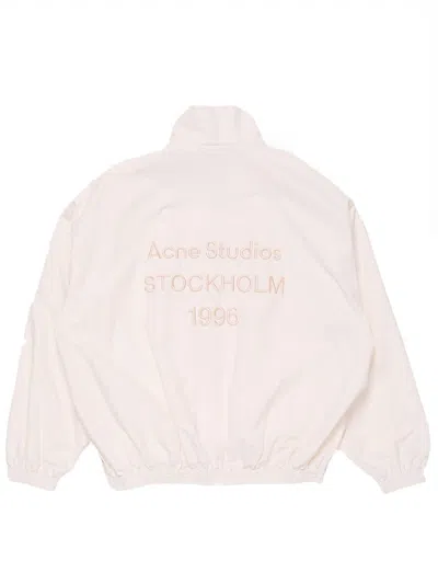Acne Studios Logo Jacket In Neutral