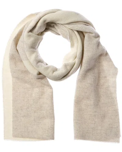 Acne Studios Logo Jacqurd Wool Scarf In White