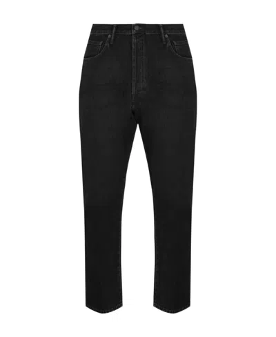 Acne Studios Logo Jeans In Black