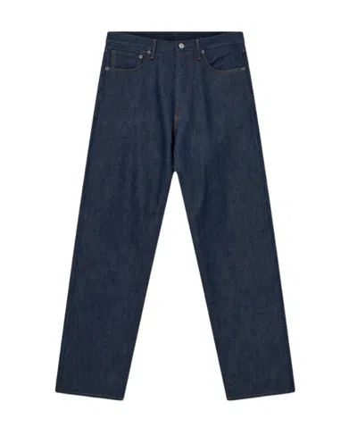 Acne Studios Logo Jeans In Black