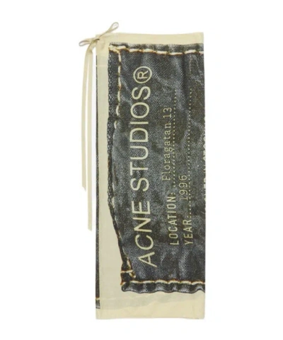 Acne Studios Logo Lace Skirt In Black