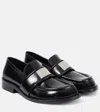 Acne Studios Leather Loafers Black In Black