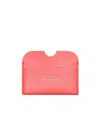 Acne Studios Logo-lettering Leather Cardholder In Pink