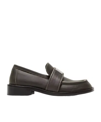 Acne Studios 30mm Bargot Nylon Loafers In Brown