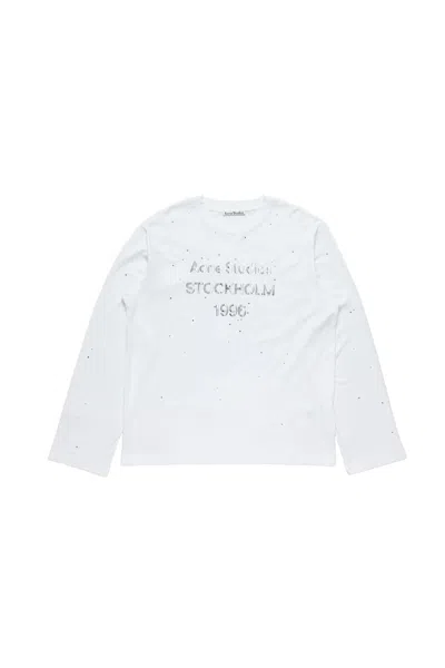 ACNE STUDIOS LOGO LONG SLEEVE CREWNECK T-SHIRT