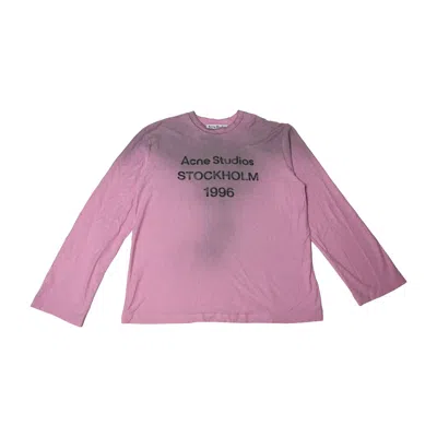 Acne Studios Logo L/s T-shirts Pink