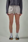 Acne Studios Logo Mini Short In Grey