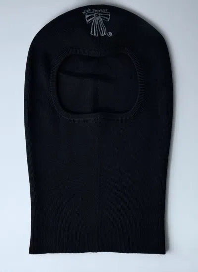 Acne Studios Logo Motif Balaclava In Black
