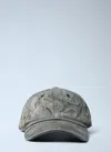 Acne Studios Carliy Trafalgar Embroidered Back Logo Adjustable Baseball Cap In Gray