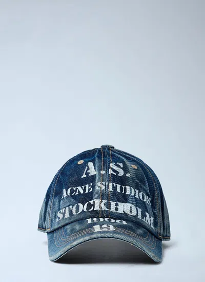 ACNE STUDIOS LOGO MOTIF BASEBALL CAP