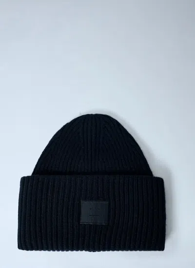 ACNE STUDIOS LOGO MOTIF BEANIE HAT
