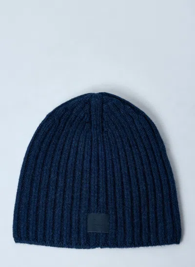 ACNE STUDIOS LOGO MOTIF BEANIE HAT