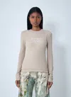 Acne Studios Logo Motif T-shirt In Neutral